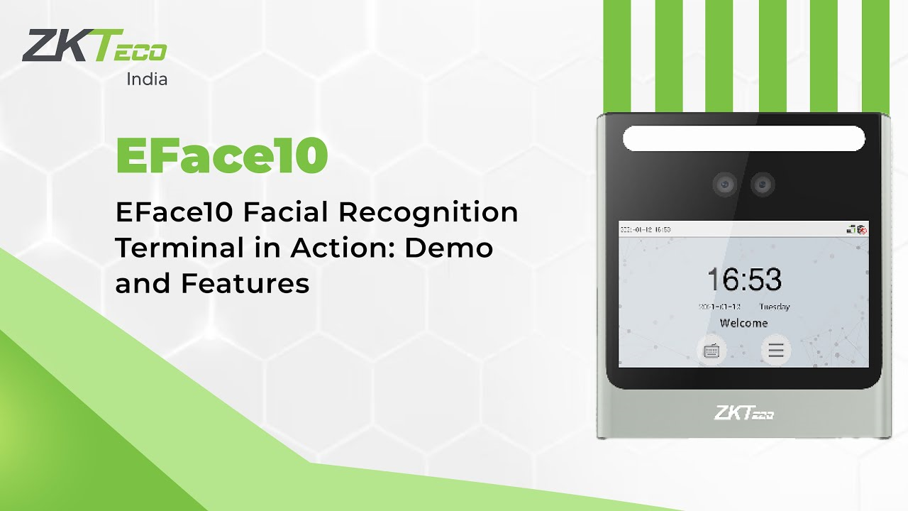 EFace10 Facial Recognition Terminal in Action: Demo and Features